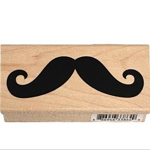 Recollections Stamp Mustache 1.75” Wood